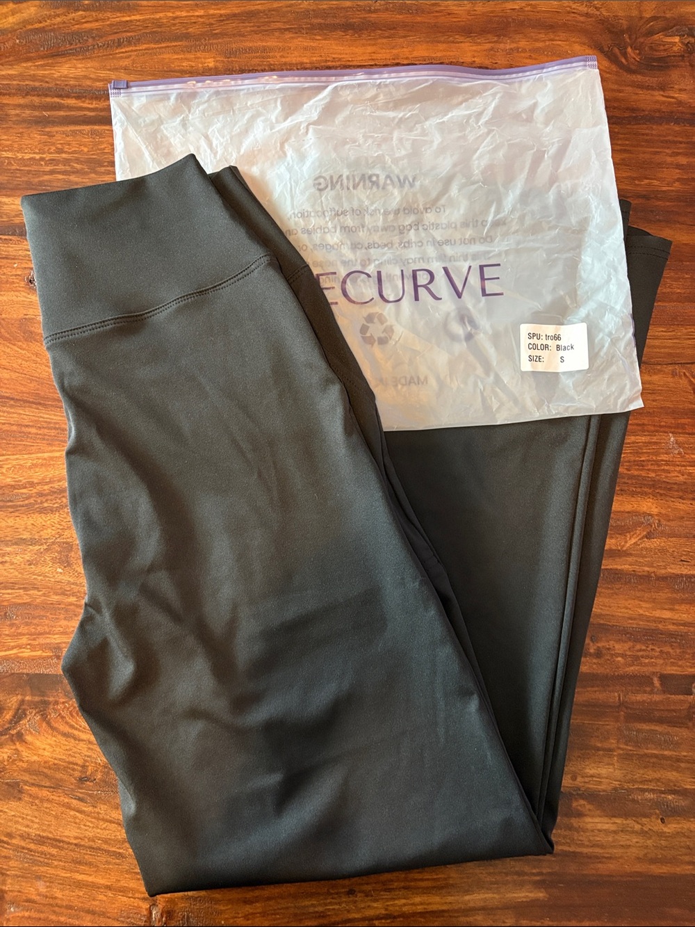 E-Curve Women's Black Wide Leg Pants